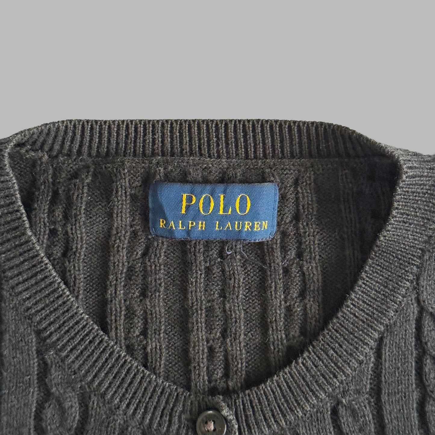 Ralph Lauren Cable Knit Cardigan - Small