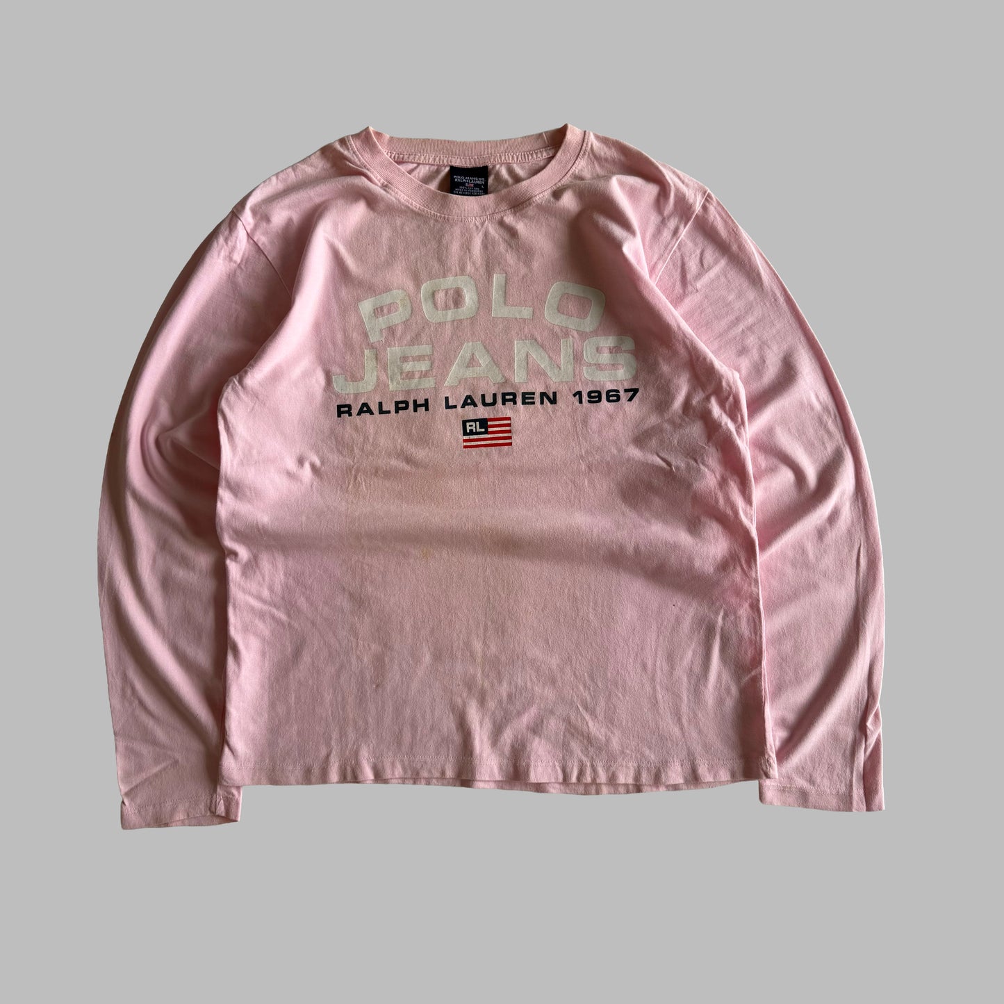 90s Ralph Lauren Polo Jeans Spell Out Long Sleeve - L