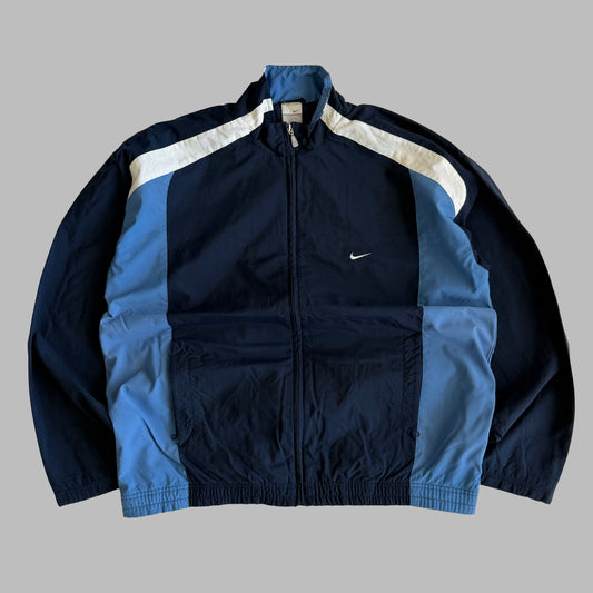 Y2K Nike Single Swoosh Panelled Track Jacket - XL