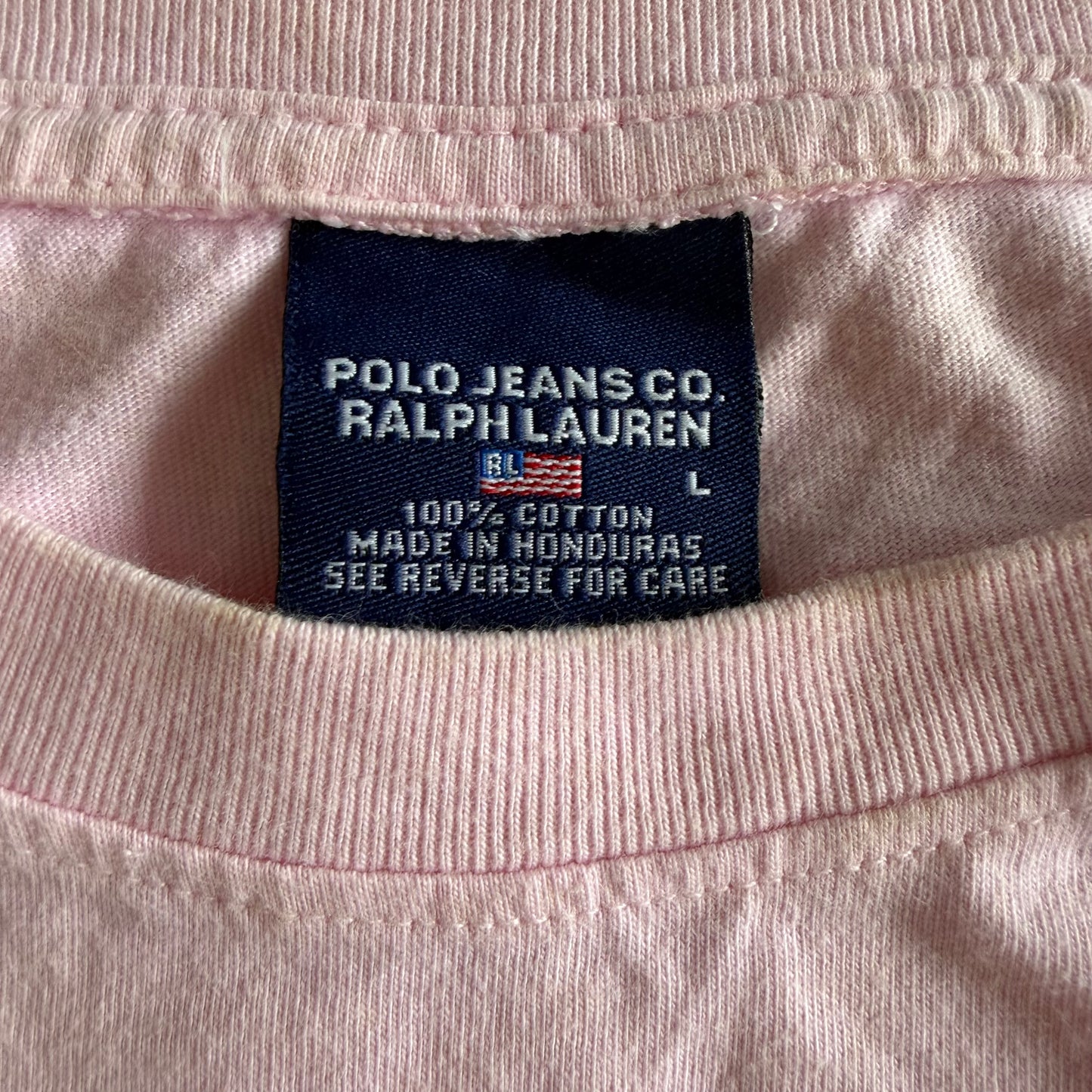 90s Ralph Lauren Polo Jeans Spell Out Long Sleeve - L