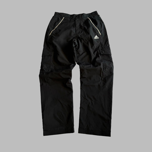 00s Adidas Wide Leg Track Pants - Small