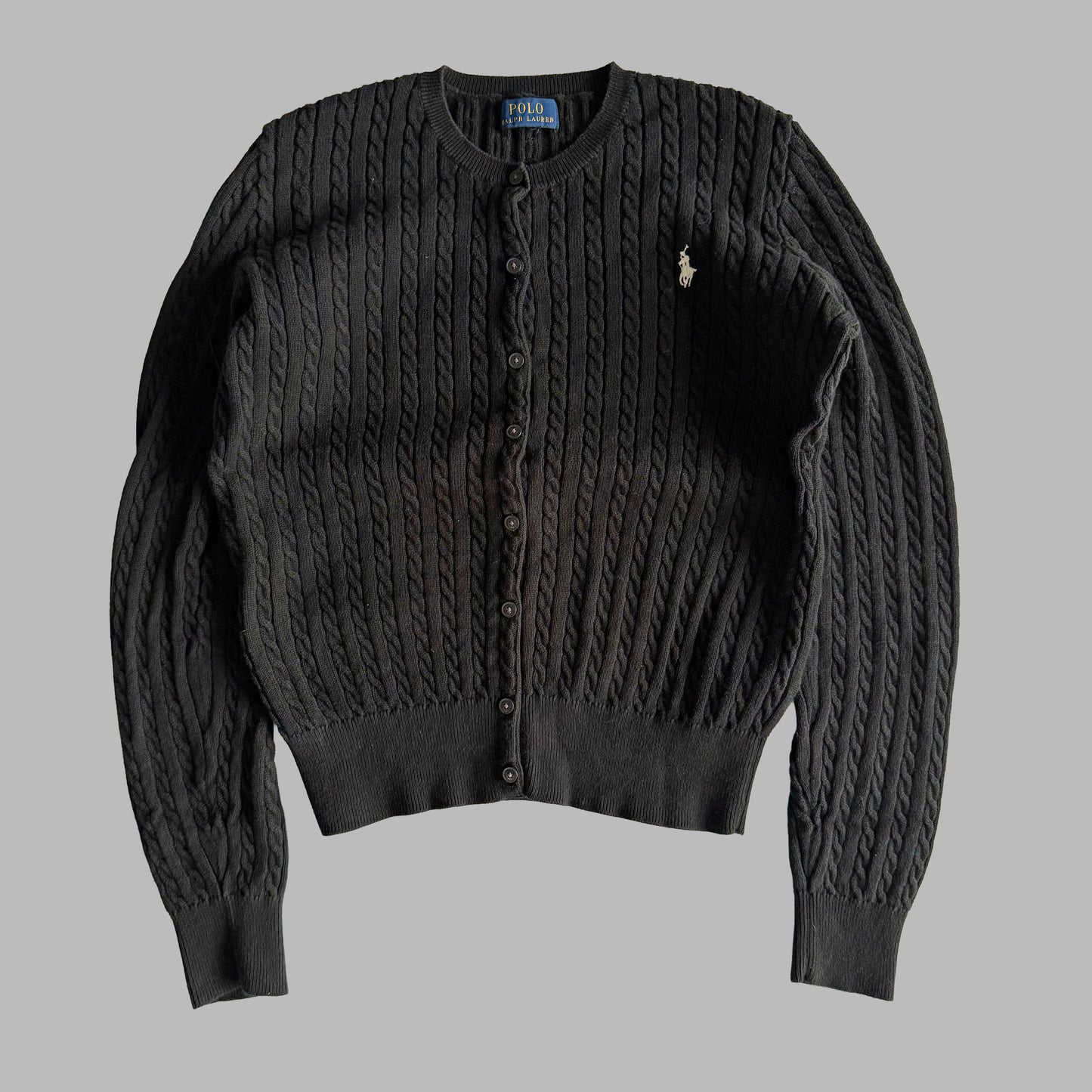 Ralph Lauren Cable Knit Cardigan - Small