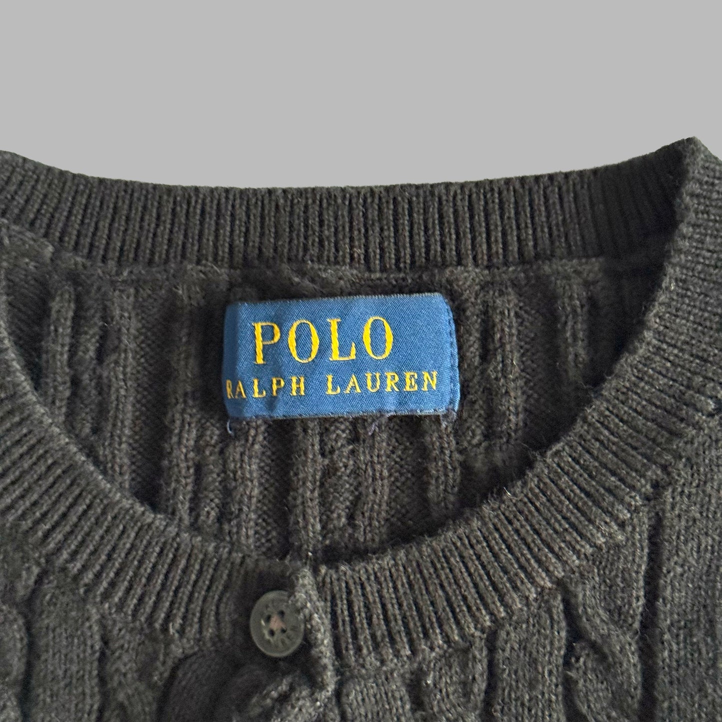 Ralph Lauren Cable Knit Cardigan - Small