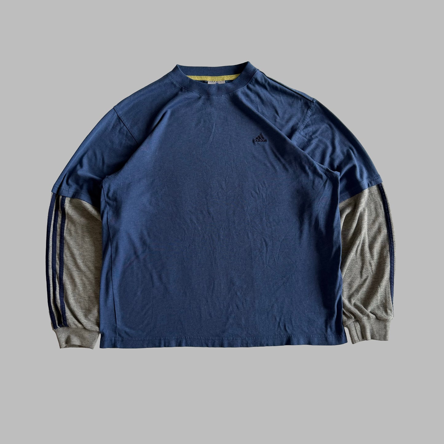 90s Adidas Three Stripe Longsleeve - M