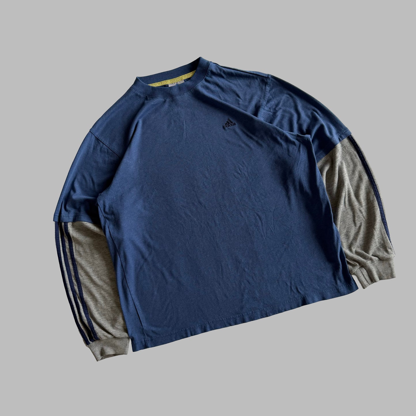 90s Adidas Three Stripe Longsleeve - M