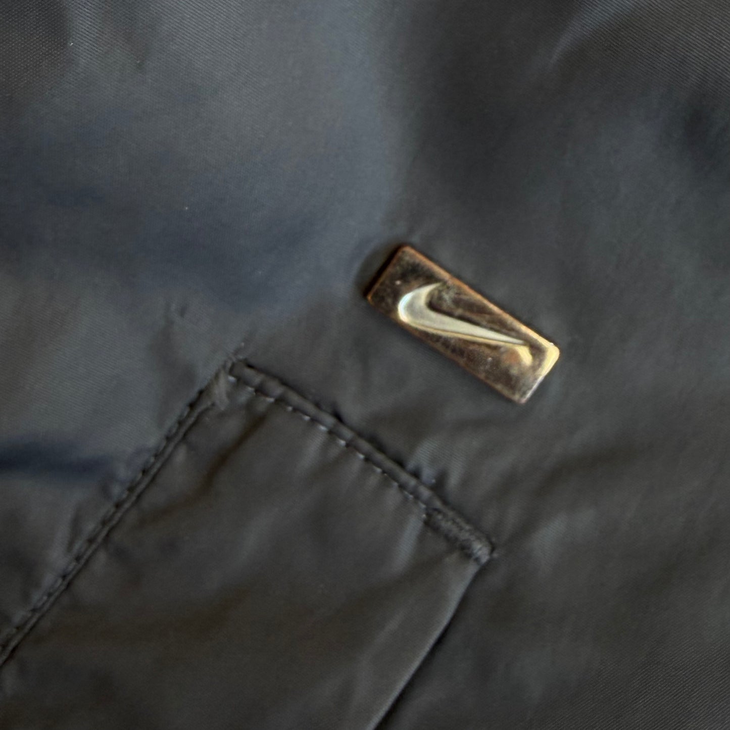 Y2K Nike Striped Insulated Jacket - XL