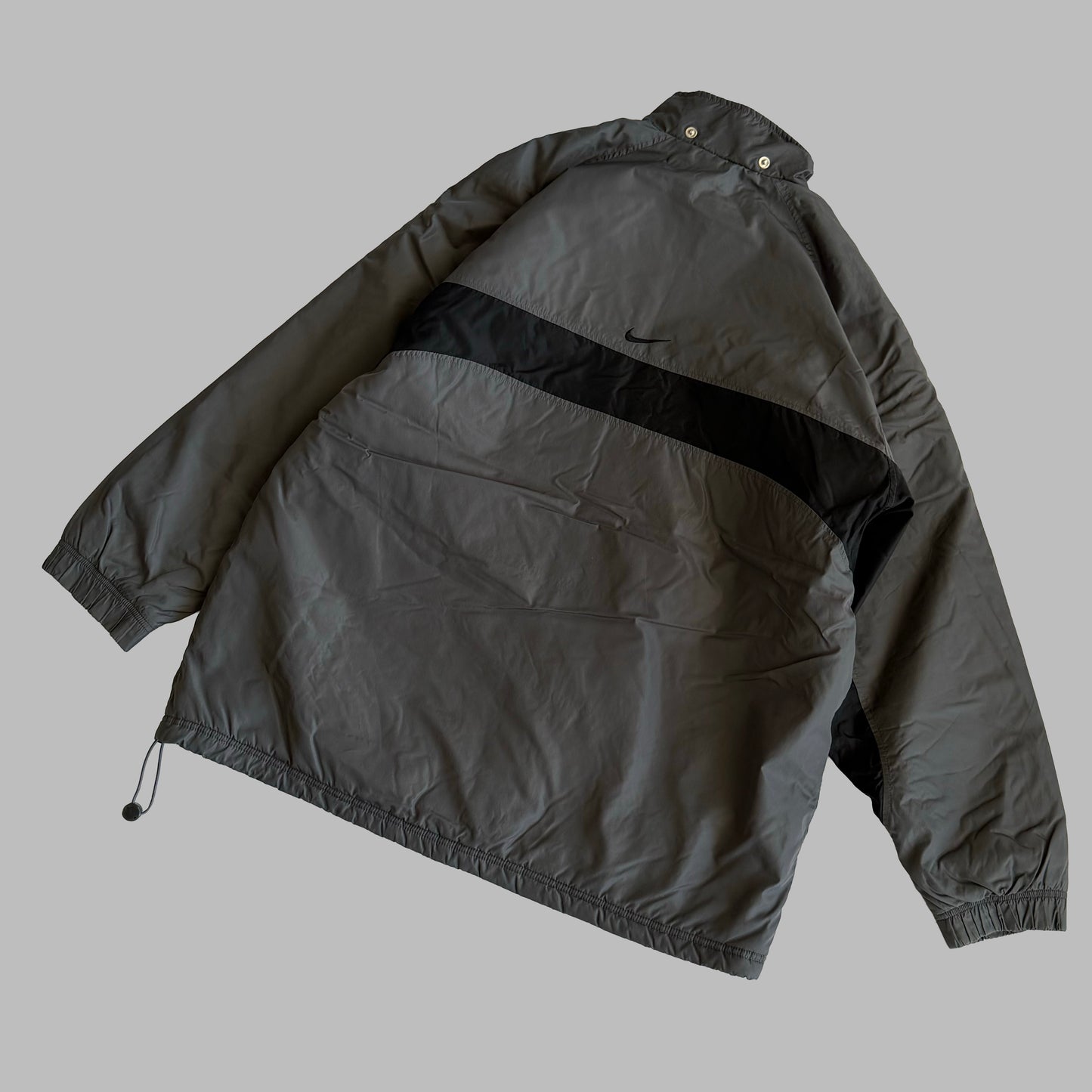 Y2K Nike Striped Insulated Jacket - XL