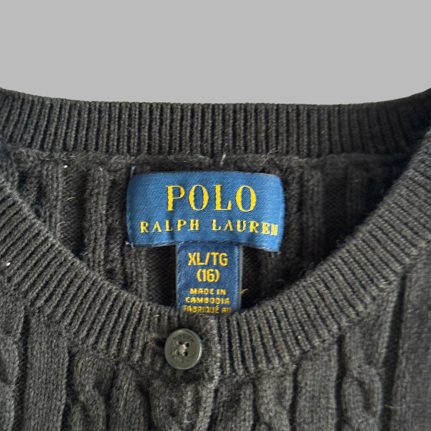Ralph Lauren Cable Knit Cardigan - Medium