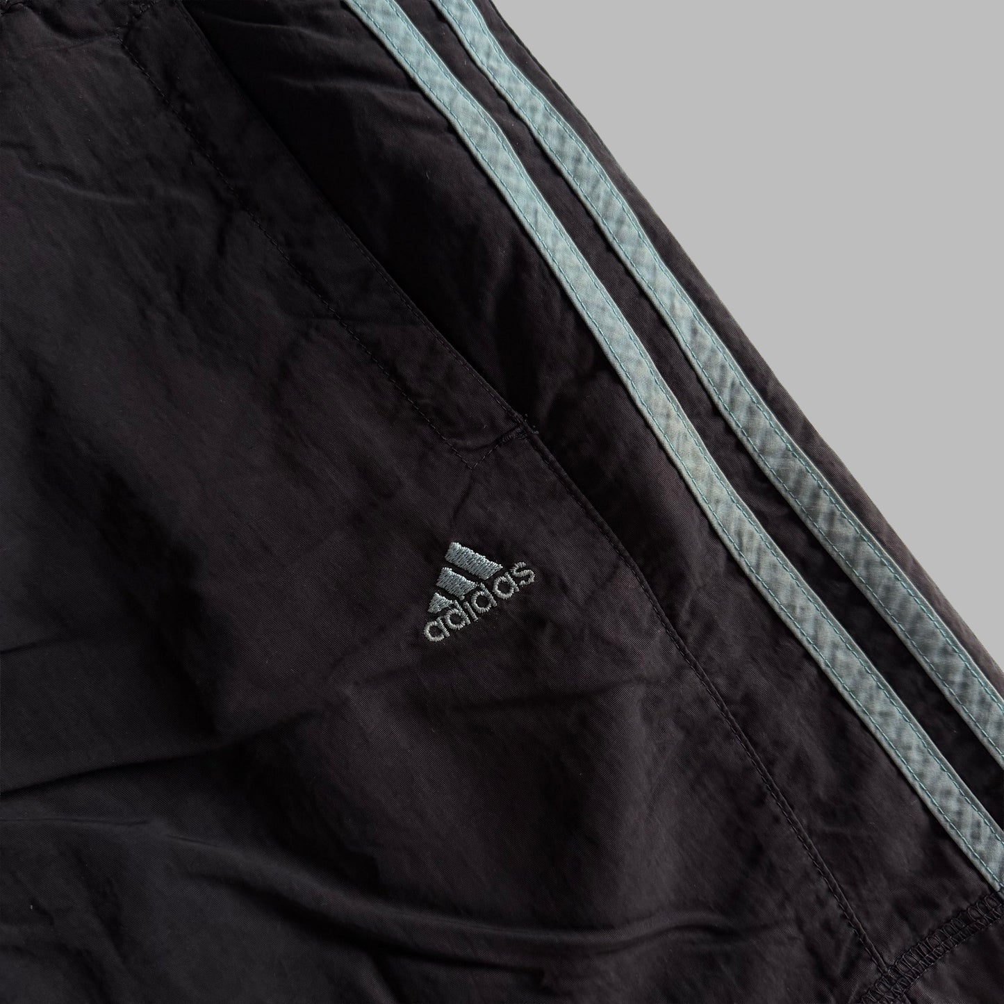 Y2K Adidas Three Stripe Mini Shorts - S