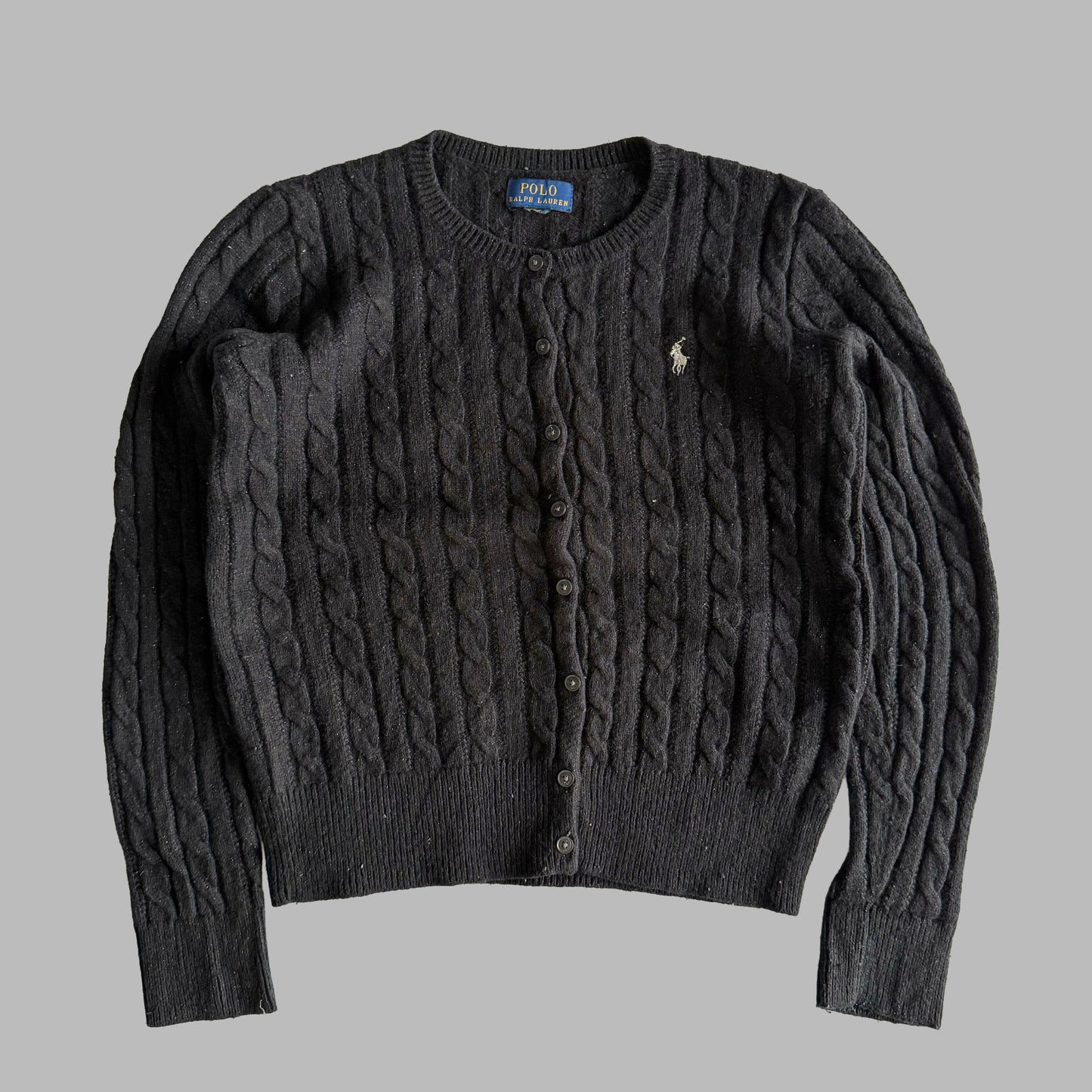 Ralph Lauren Cable Knit Cardigan - Small