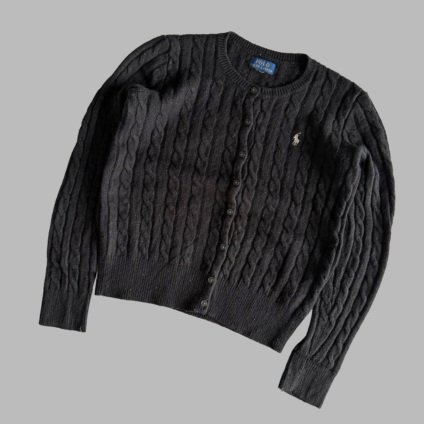 Ralph Lauren Cable Knit Cardigan - Small