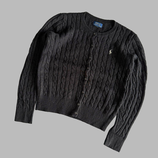 Ralph Lauren Cable Knit Cardigan - Small