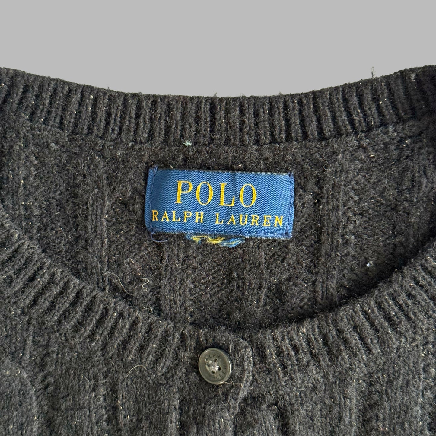 Ralph Lauren Cable Knit Cardigan - Small