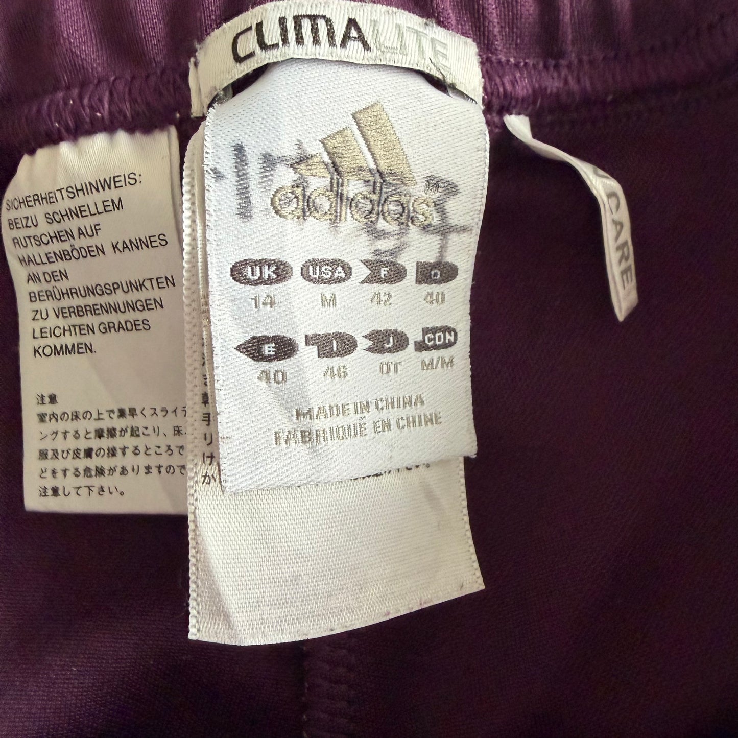 Y2K Adidas Wide Leg Skirt Track Pants - M