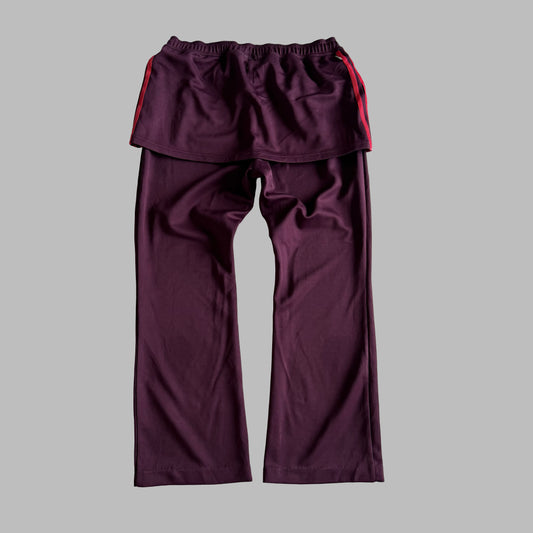 Y2K Adidas Wide Leg Skirt Track Pants - M