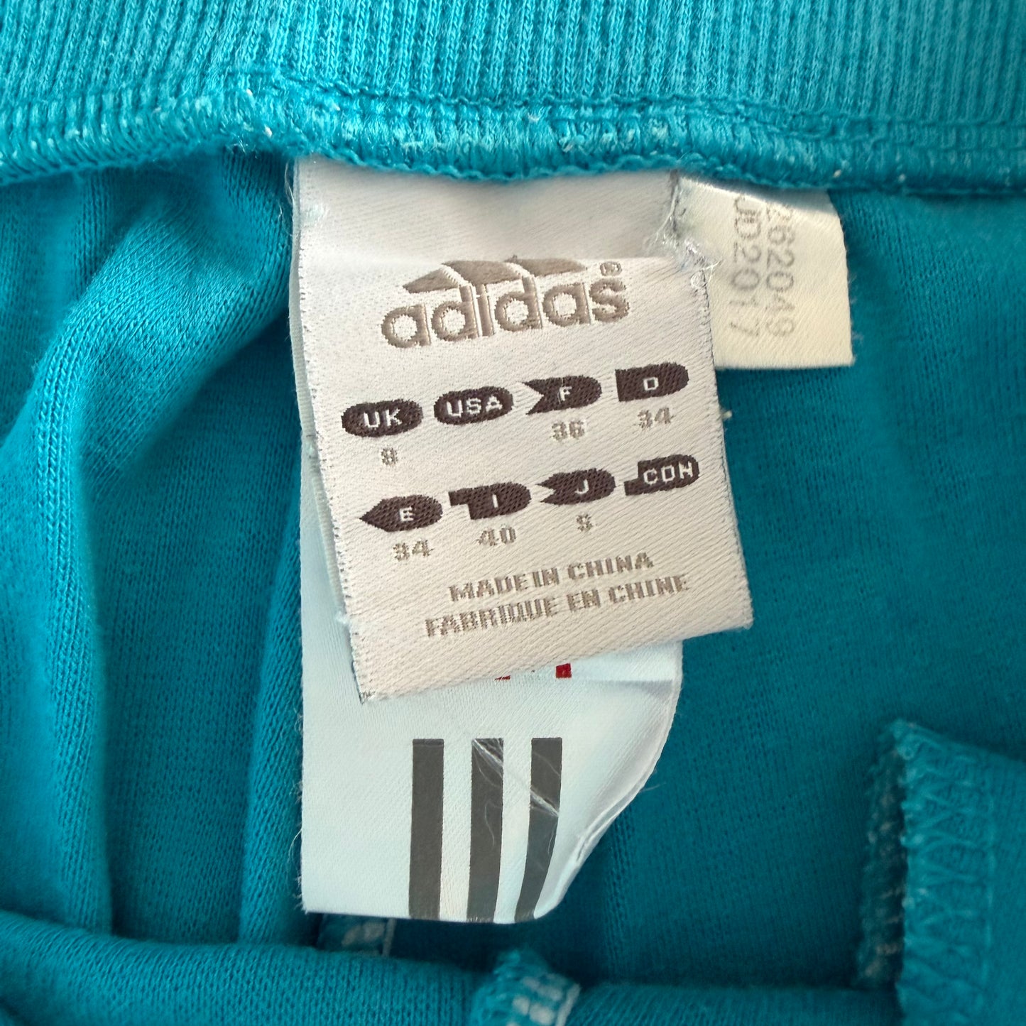 Y2K Adidas Wide Leg Three Stripe Track Pants - S