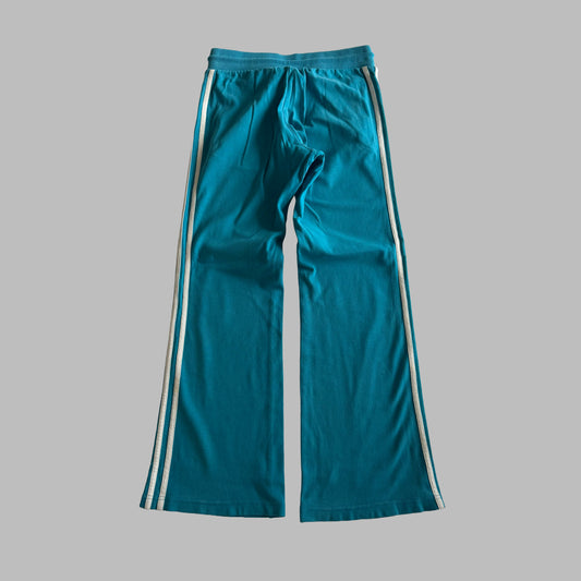 Y2K Adidas Wide Leg Three Stripe Track Pants - S