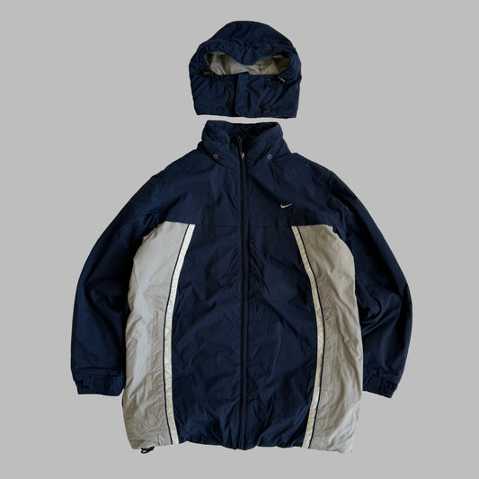 Y2K Nike Insulated Hooded Jacket - M