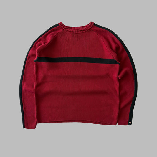 Y2K Polo Ralph Lauren Ribbed Heavy Knit Sweater - XL