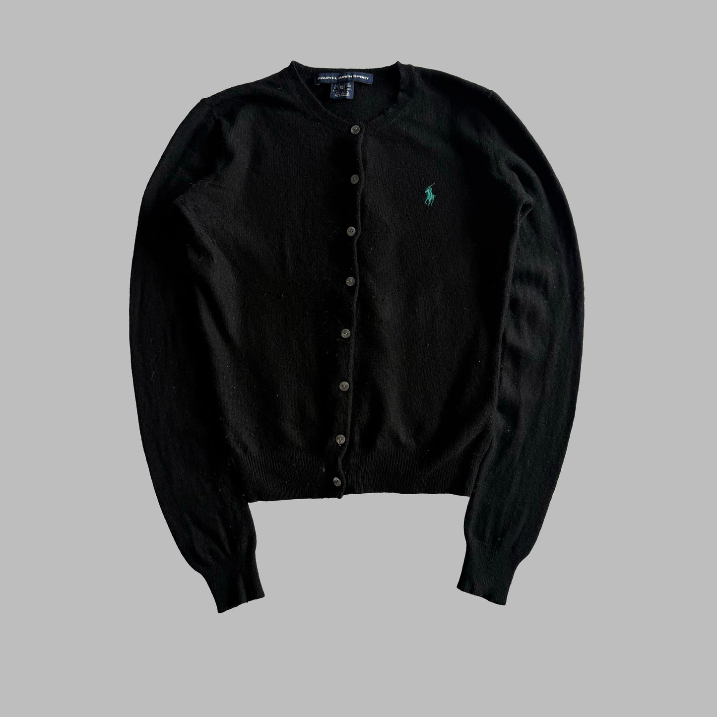 Y2K Polo Ralph Lauren Light Wool Cardigan - XS