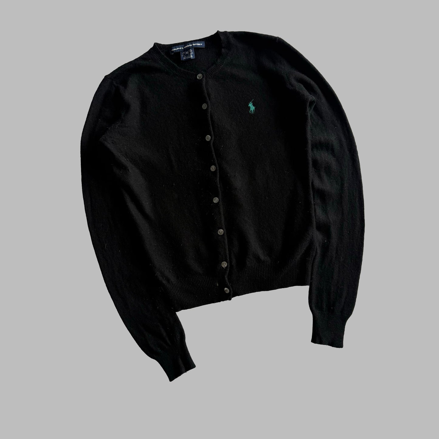 Y2K Polo Ralph Lauren Light Wool Cardigan - XS