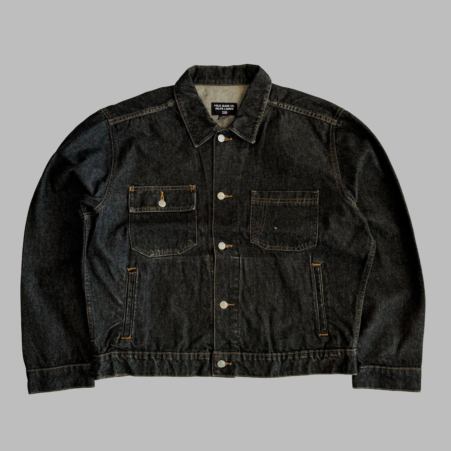 Y2K Polo Ralph Lauren Workwear Denim Jacket - L