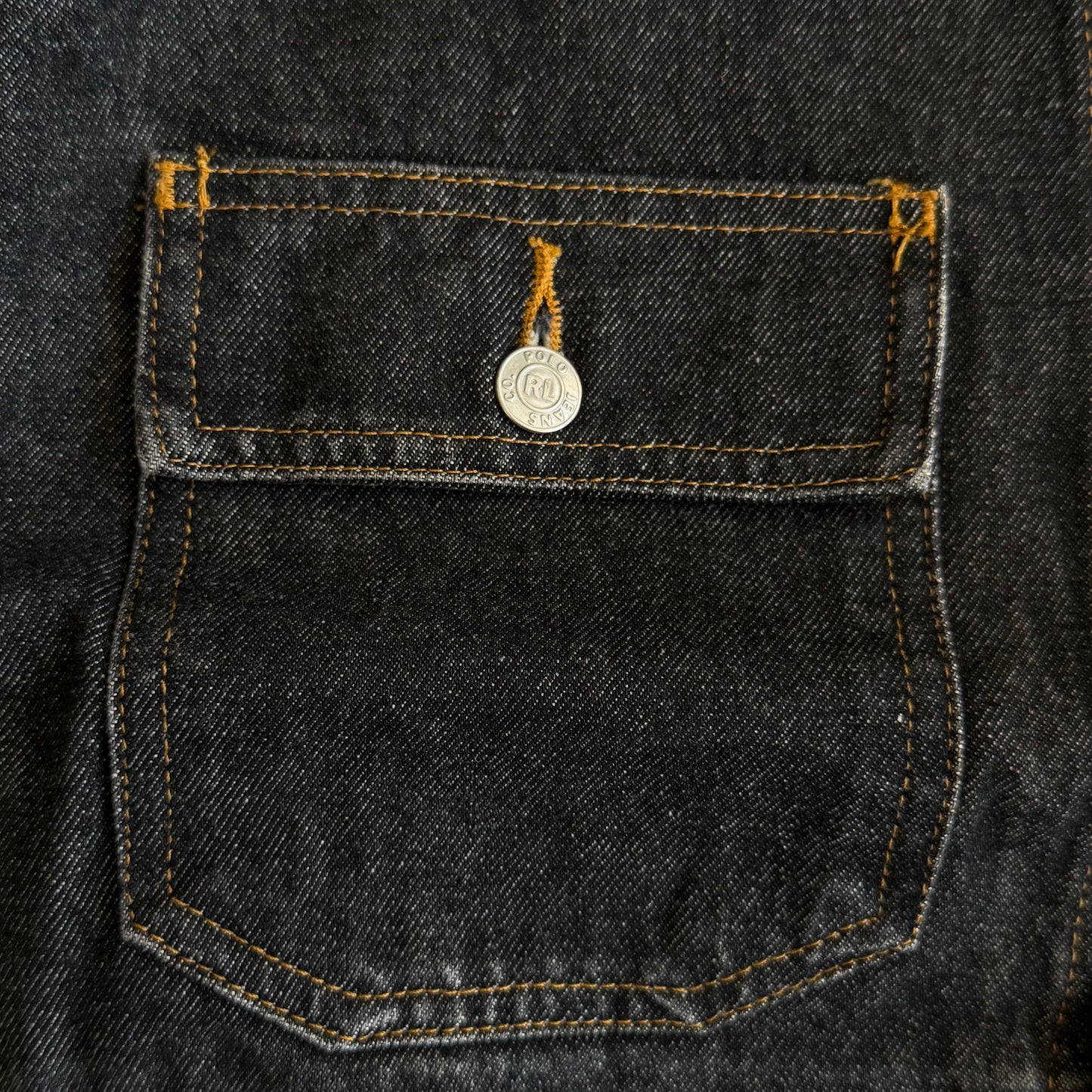 Y2K Polo Ralph Lauren Workwear Denim Jacket - L