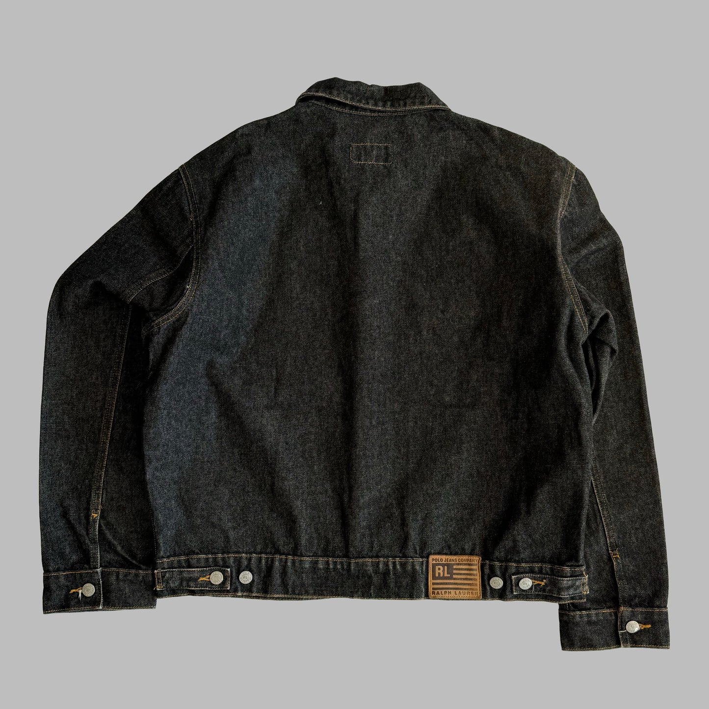 Y2K Polo Ralph Lauren Workwear Denim Jacket - L