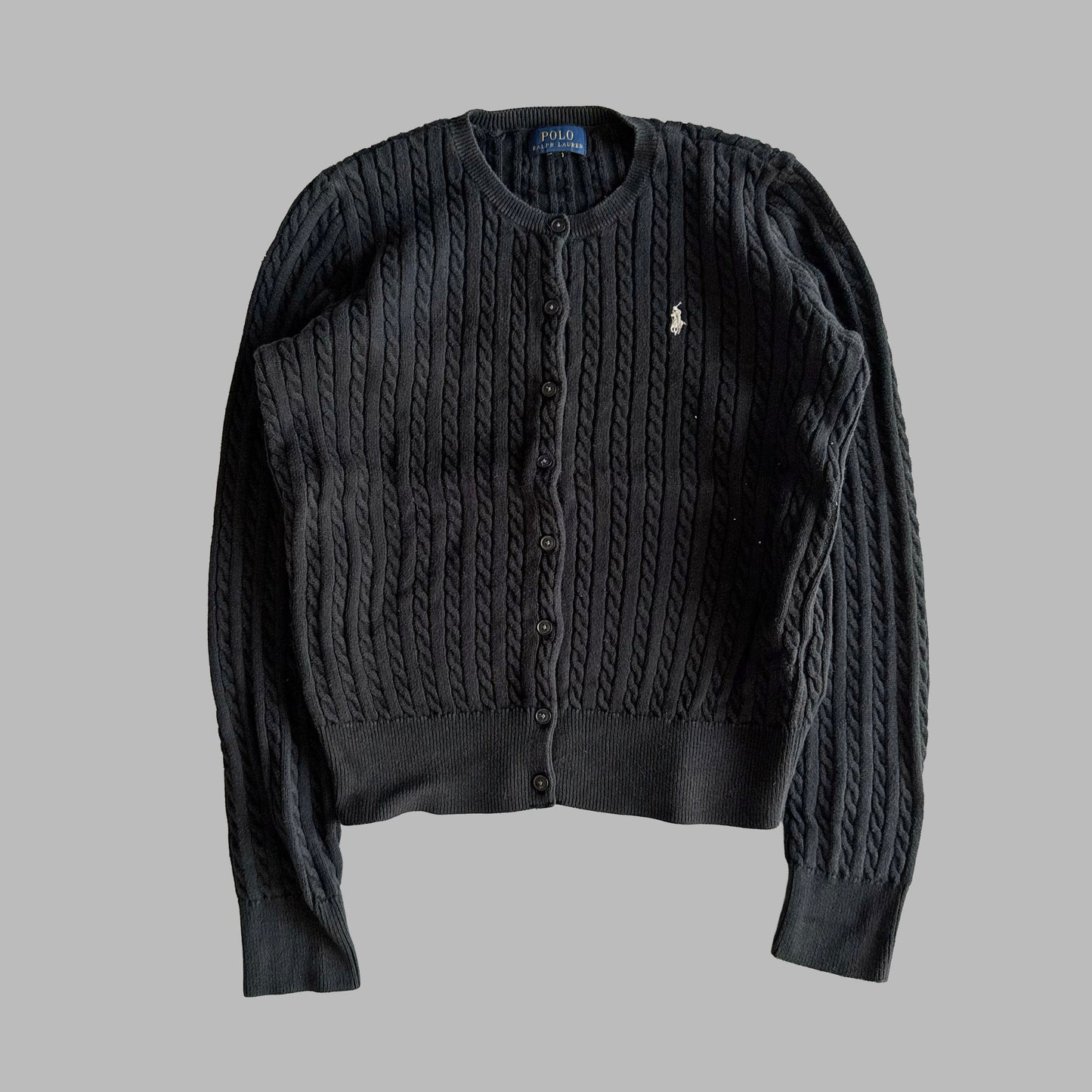 Ralph Lauren Cable Knit Cardigan - Small