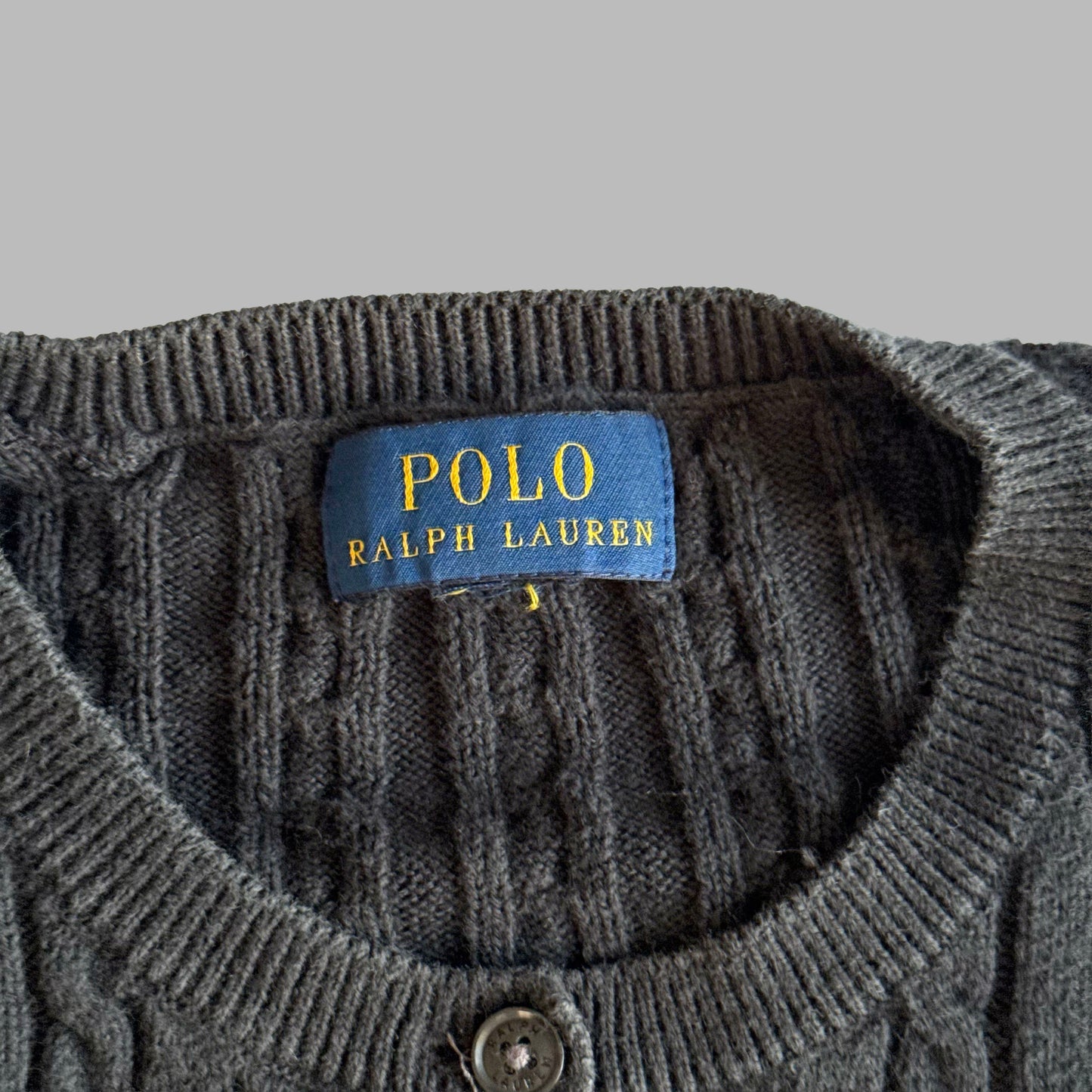Ralph Lauren Cable Knit Cardigan - Small