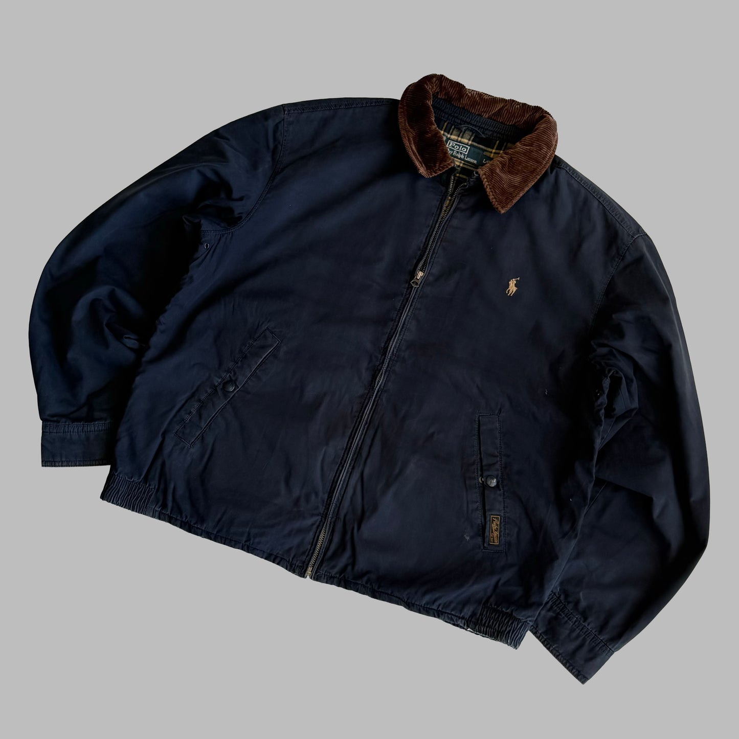 90s Polo Ralph Lauren Heavy-weight Harrington Jacket - L