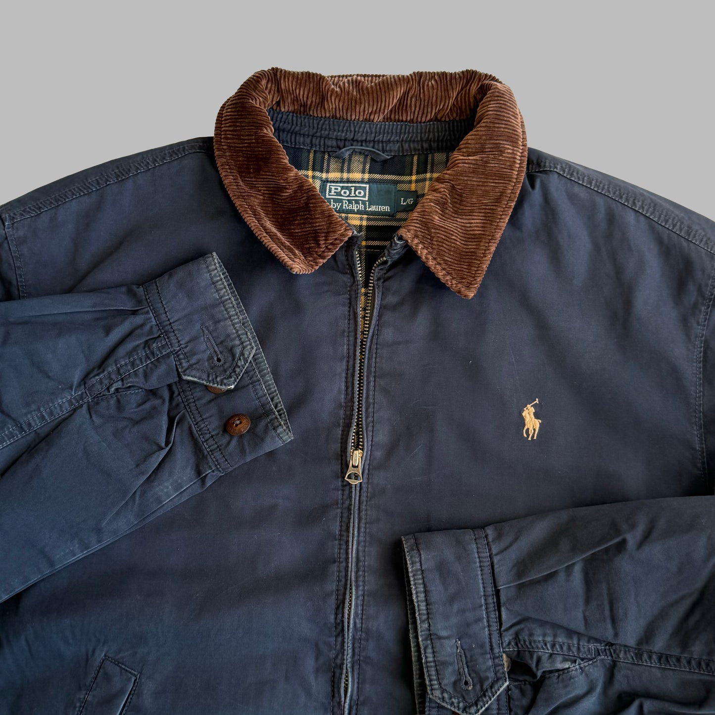 90s Polo Ralph Lauren Heavy-weight Harrington Jacket - L