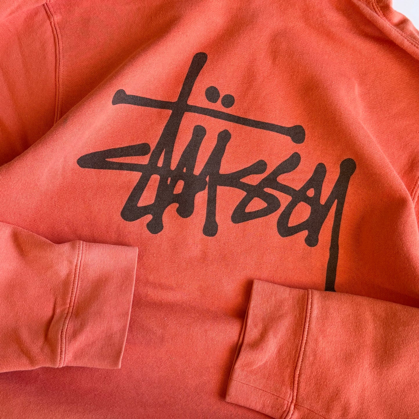 Stussy Spell Out Hoodie - Large