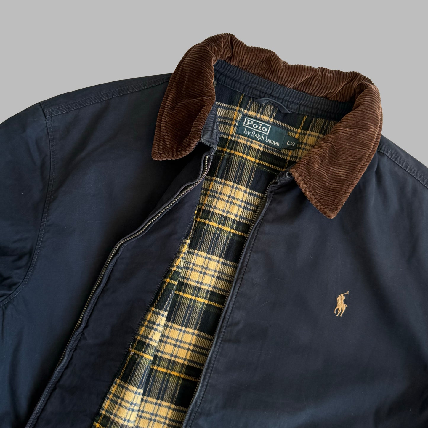 90s Polo Ralph Lauren Heavy-weight Harrington Jacket - L