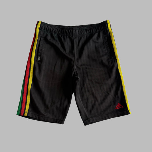 Y2K Adidas Rasta Shorts - L