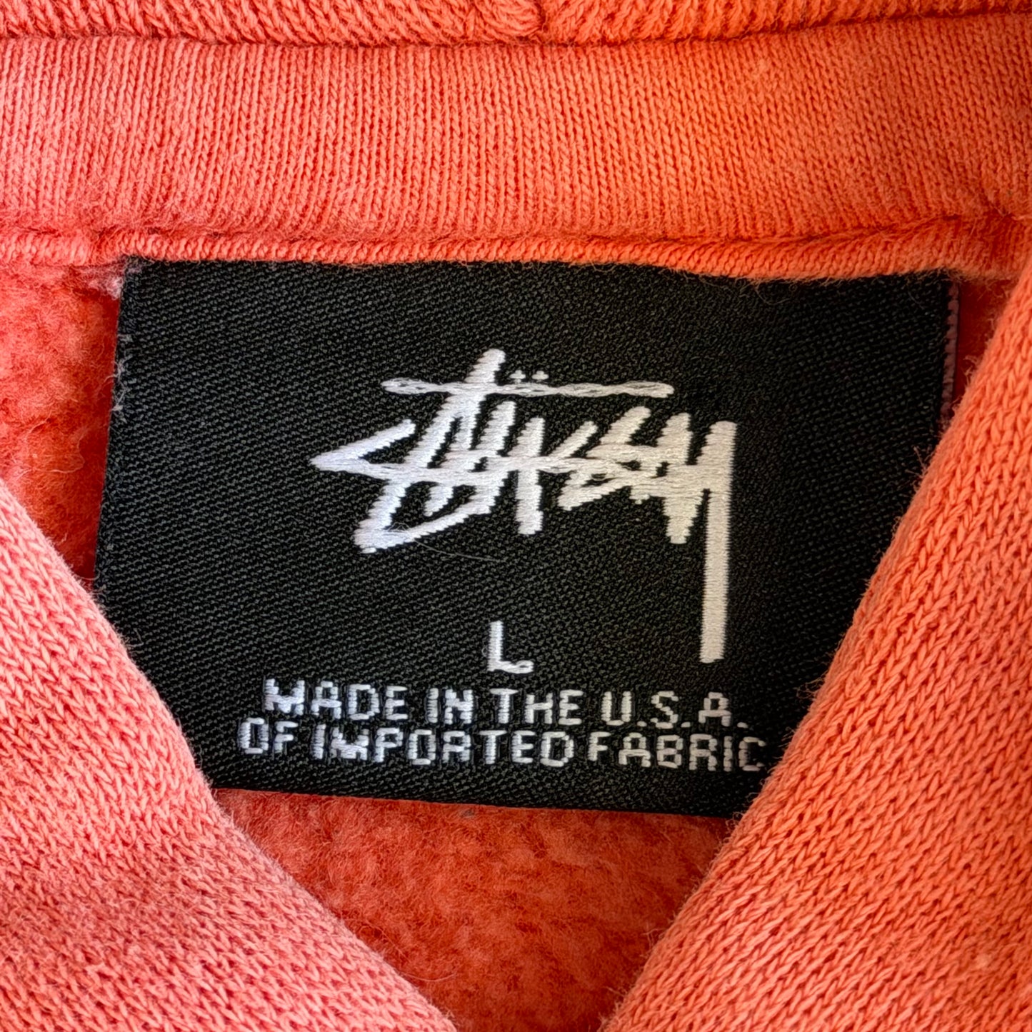 Stussy Spell Out Hoodie - Large