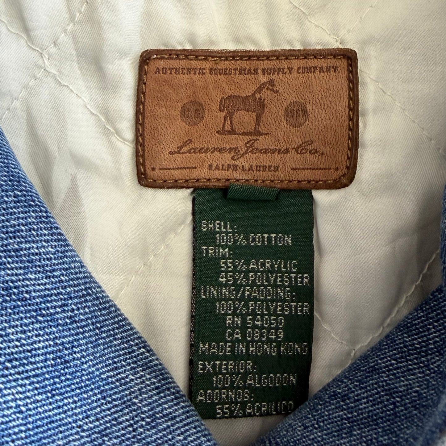 Y2K Polo Ralph Lauren Denim Workwear Jacket - L