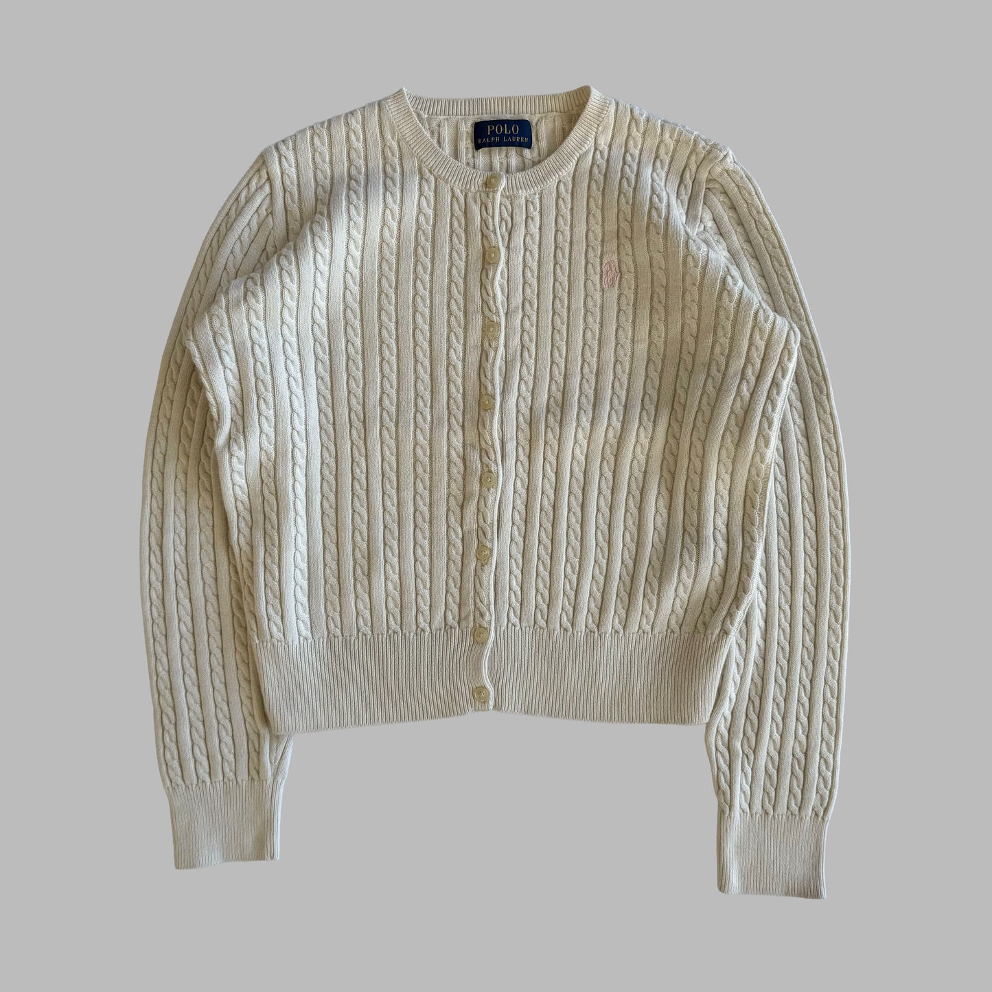 Ralph Lauren Cable Knit Cardigan - Small