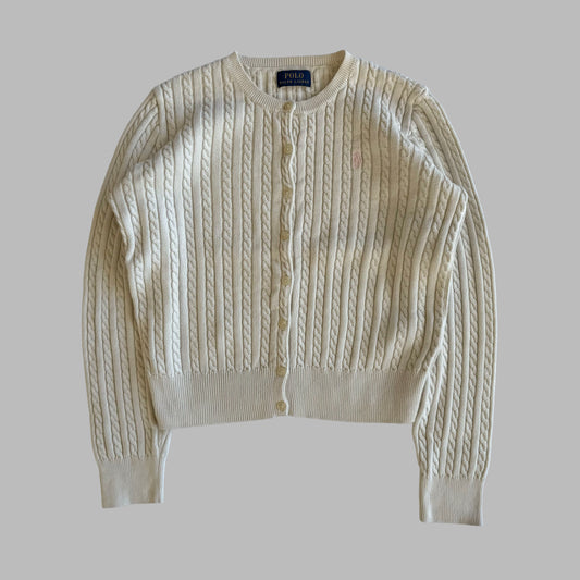 Ralph Lauren Cable Knit Cardigan - Small