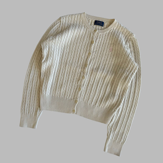 Ralph Lauren Cable Knit Cardigan - Small