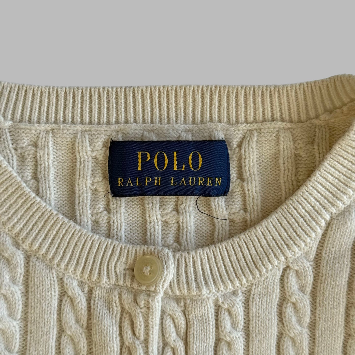 Ralph Lauren Cable Knit Cardigan - Small