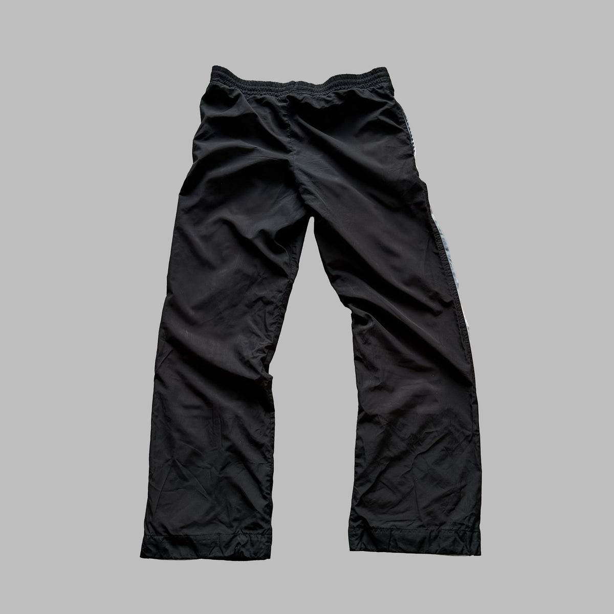Y2K Nike Panelled Wide Leg Track Pants - M