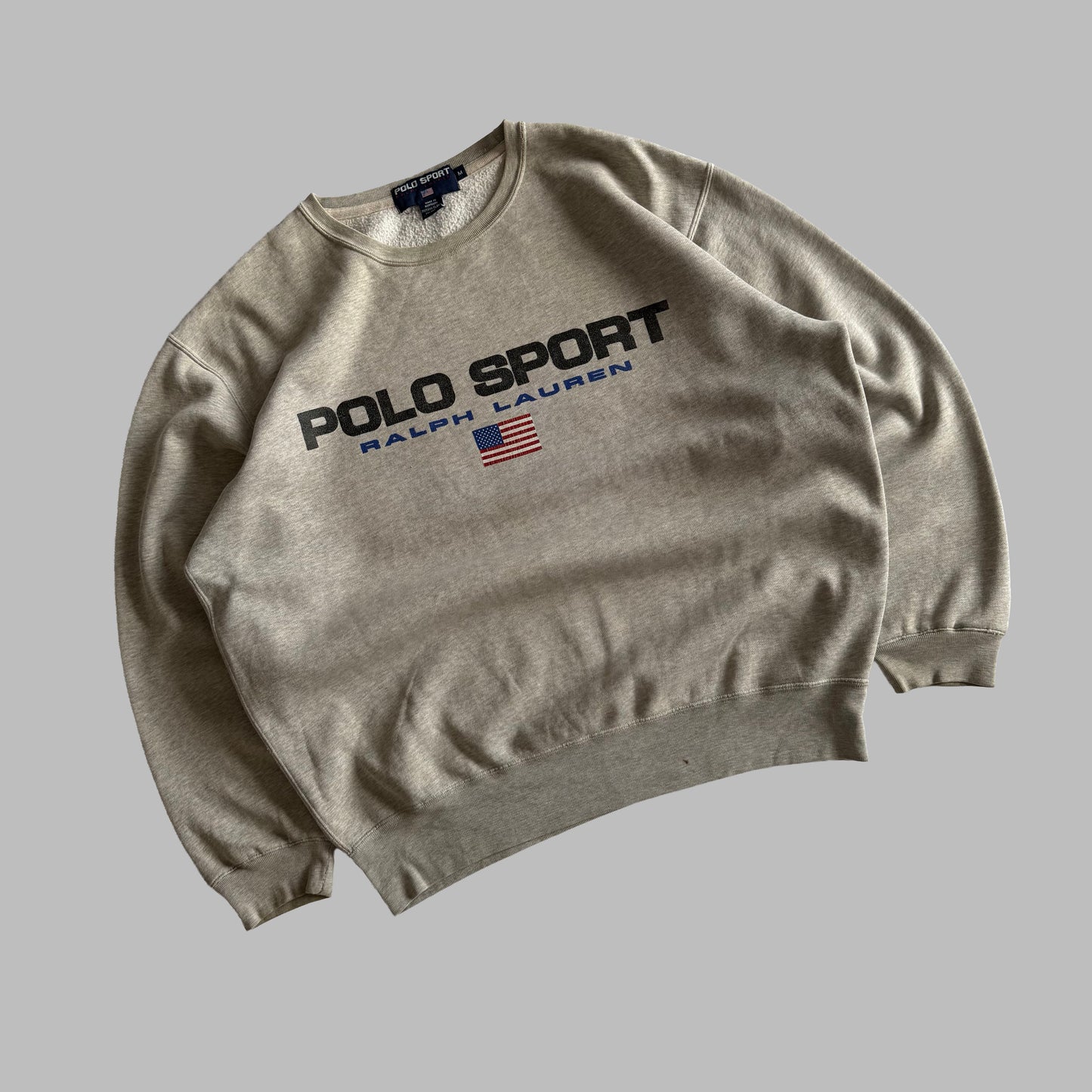 90s Ralph Lauren Polo Sport Spell Out Sweatshirt - M