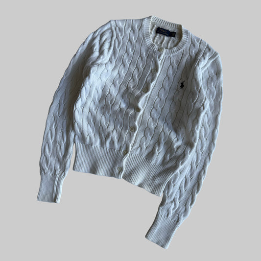 Ralph Lauren Cable Knit Cardigan - Small