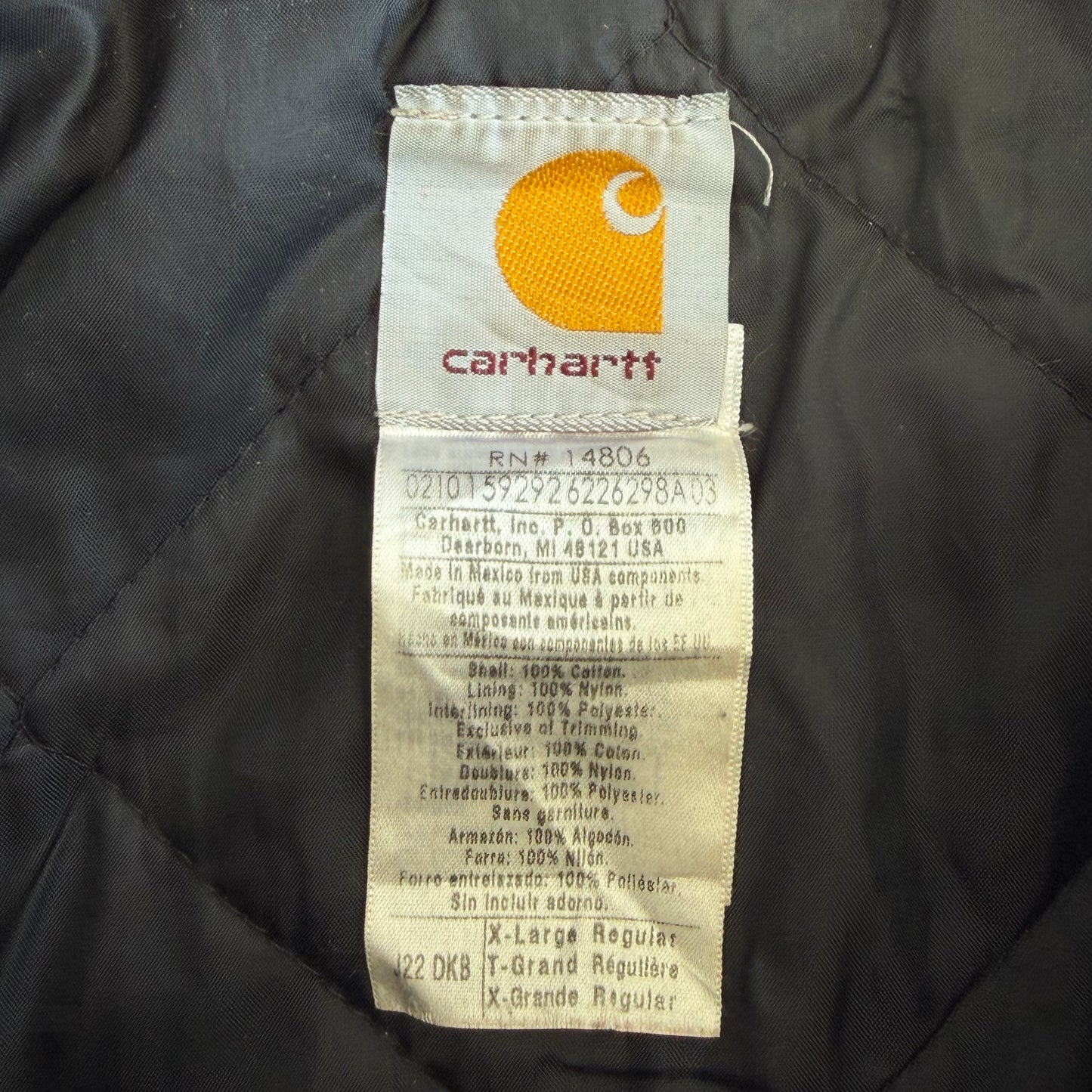 Y2K Carhartt Heavyweight Active Jacket - XL