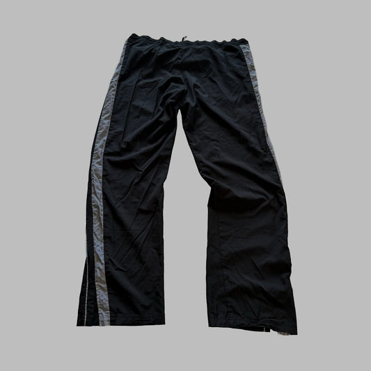 Y2K Nike Striped Wide Leg Track Pants - L