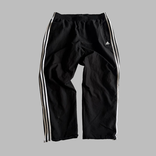 Y2K Adidas Three Stripe Wide Leg  Track Pants - XL