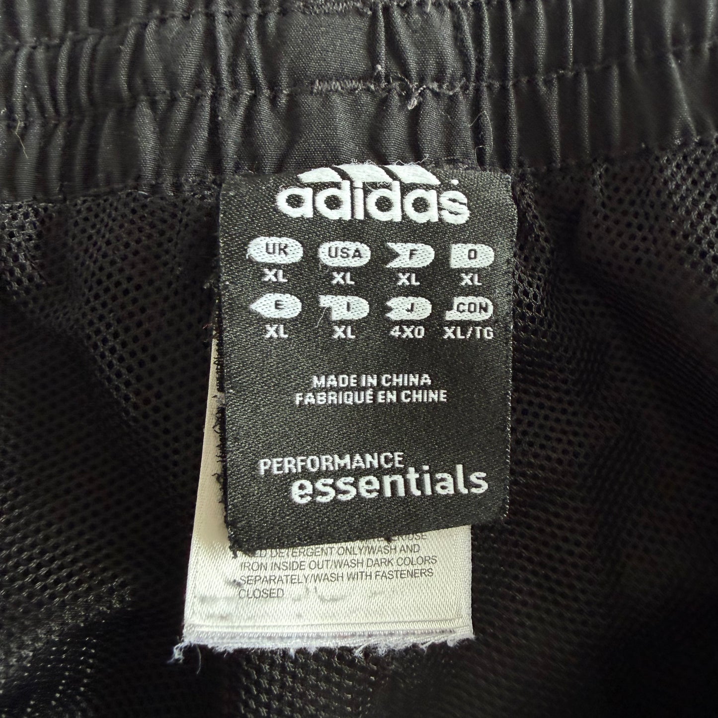 Y2K Adidas Three Stripe Wide Leg  Track Pants - XL