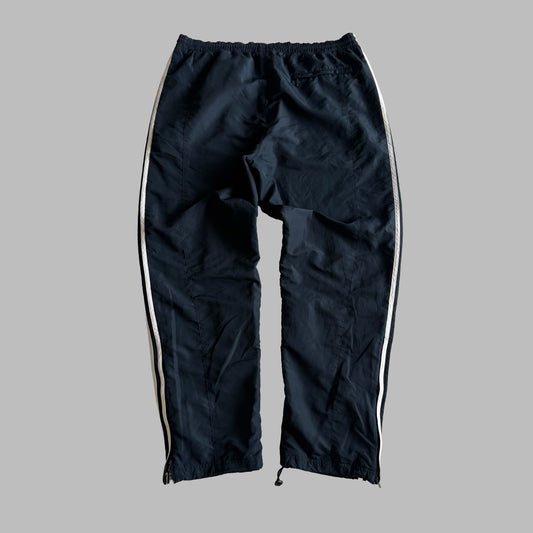 Y2K Adidas Three Stripe Parachute Track Pants - L