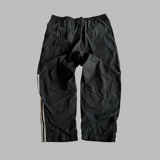 Y2K Adidas Three Stripe Wide Leg Track Pants - M